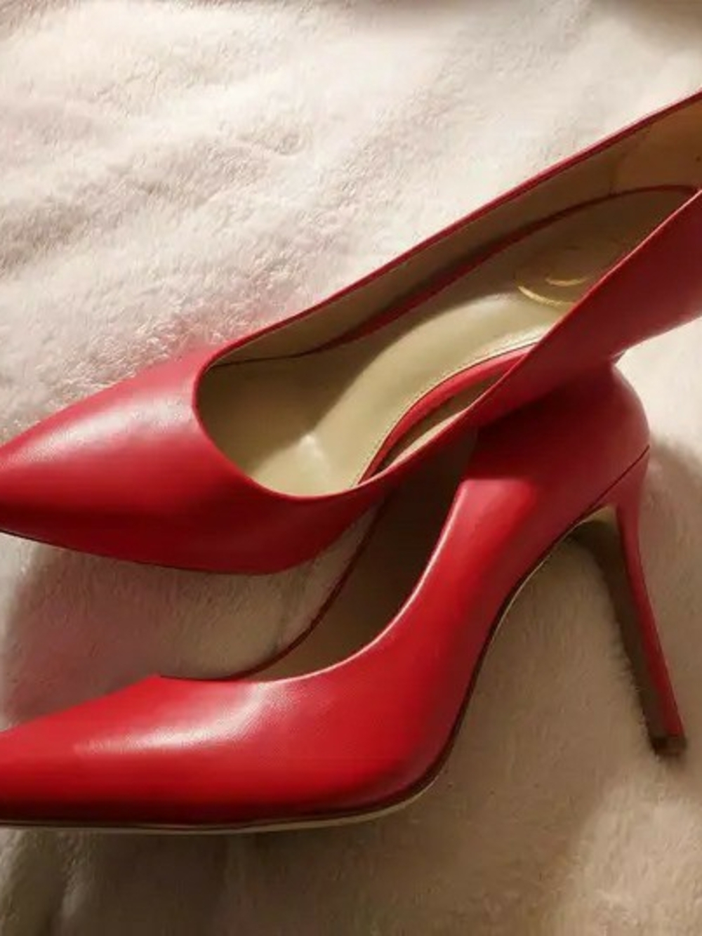 Sam Edelman Red Pointed-Toe Stiletto Heels